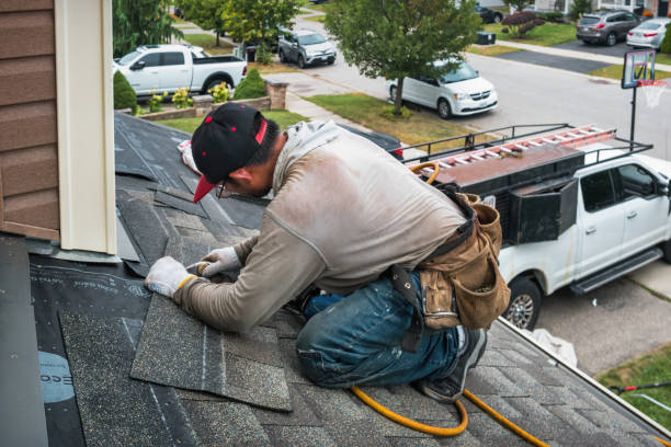 Professional Flat Roof Repair technician working in Peaks Island, ME